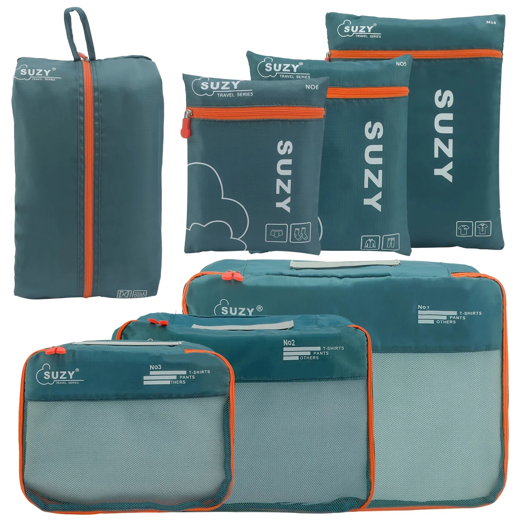 Family Travel Packing Cubes Set