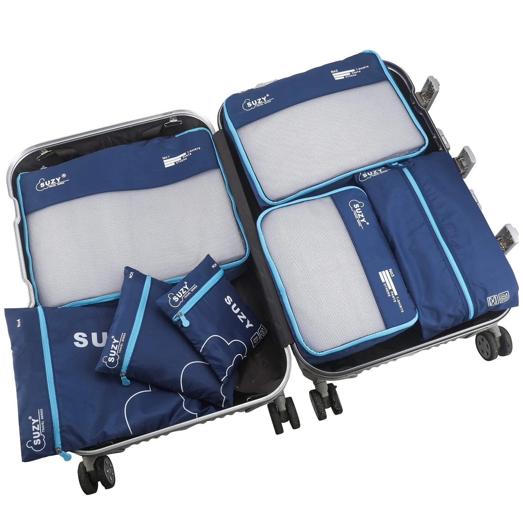 Family Travel Packing Cubes Set